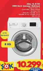 ALTUS AL 8103 1000 DEVİR ÇAMAŞIR MAKİNESİ